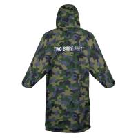 Two Bare Feet Kids Weatherproof Changing Robe & Changing Mat - Green Camo / Charcoal Extra Image 1 Preview